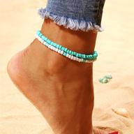 bmirth layered turquoise bracelets adjustable logo