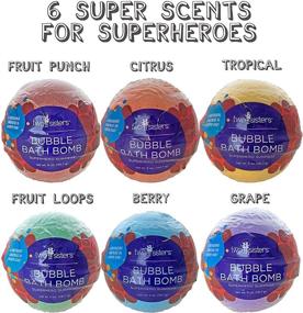 img 2 attached to 🦸 Superhero Surprise Bubble Bombs Spa Set - Bath Bombs for Kids with Toys Inside | 6-Pack Gift Box | Safe for Sensitive Skin | Fizzy & Bubbly Bath Balls for Boys & Girls