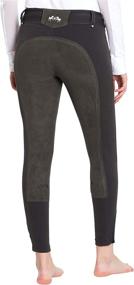 img 1 attached to 👖 Stylish Equine Couture Ladies Blakely Full Seat Breeches with Eye-catching Contrast Saddle Stitching