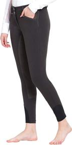 img 4 attached to 👖 Stylish Equine Couture Ladies Blakely Full Seat Breeches with Eye-catching Contrast Saddle Stitching