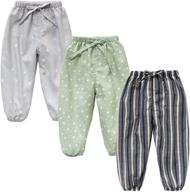 👖 little summer spring printed trousers: trendy boys' clothing and pants logo