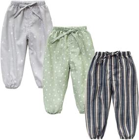 img 4 attached to 👖 Little Summer Spring Printed Trousers: Trendy Boys' Clothing and Pants
