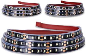 img 4 attached to 🚛 Truck Bed Light Strip with On/Off Switch | KUFUNG 3PCS 60'' 405-SMD-LED White LED Strip | Blade Fuse Splitter Extension Cable | for Cargo, Pickup Trucks, SUVs, RVs, Boats