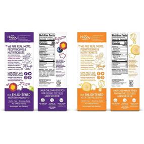 img 2 attached to 🍠 Organic Teether Wafers Variety Pack - Blueberry & Purple Carrot, Sweet Potato & Banana - 12 Count (2 Packs)