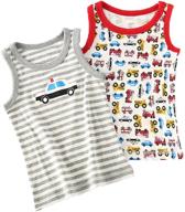 🦖 durable toddler cotton dinosaur sleeveless boys' tops, tees & shirts - evercute brand logo