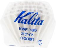 ☕ kalita wave paper coffee filters 185 - 100 count | specially designed pour over dripper | made in japan logo