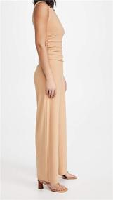 img 1 attached to 👗 Fashion-forward and Flattering: Norma Kamali Women's Sleeveless Shirred-Waist Jumpsuit