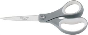 img 2 attached to ✂️ 2 Pack of Fiskars 8 Inch Everyday Titanium Adult Scissors in Gray