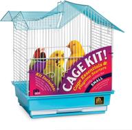 🐦 prevue hendryx 91110 double roof bird cage kit: blue/white, 3/8' - premium pet haven! logo