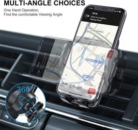 img 2 attached to 📱 CTYBB Car Phone Holder Mount, Universal Air Vent Mount Cradle for iPhone 12 11 Pro Max Samsung Galaxy Note S21 and All Phones - Hands-Free Clip Phone Holder for Car