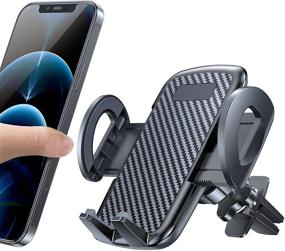 img 4 attached to 📱 CTYBB Car Phone Holder Mount, Universal Air Vent Mount Cradle for iPhone 12 11 Pro Max Samsung Galaxy Note S21 and All Phones - Hands-Free Clip Phone Holder for Car