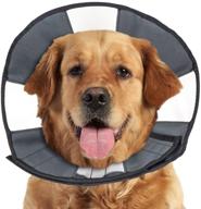 🐾 zenpet adjustable soft recovery cone e-collar for dogs and cats - must-have with your pet's everyday collar - ensure comfort and optimal fit logo