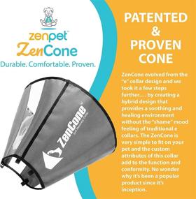 img 2 attached to 🐾 ZenPet Adjustable Soft Recovery Cone E-Collar for Dogs and Cats - Must-Have with Your Pet's Everyday Collar - Ensure Comfort and Optimal Fit