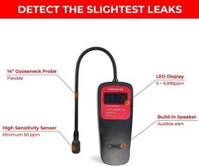 img 2 attached to 🔍 PANGAEA Portable Digital Gas Detector: Natural Gas Tester with Bright LED Screen, Propane Methane Gas Sniffer Sensor for Combustible Gas Detection