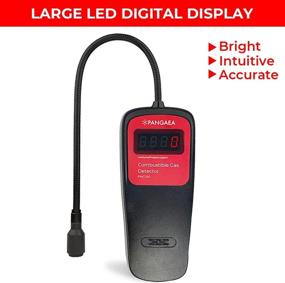 img 3 attached to 🔍 PANGAEA Portable Digital Gas Detector: Natural Gas Tester with Bright LED Screen, Propane Methane Gas Sniffer Sensor for Combustible Gas Detection