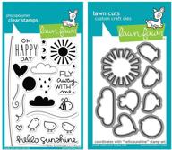 🌞 lawn fawn "hello sunshine" clear stamp and die set - the perfect duo for crafting bliss! logo