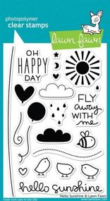 img 3 attached to 🌞 Lawn Fawn "Hello Sunshine" Clear Stamp and Die Set - The Perfect Duo for Crafting Bliss!