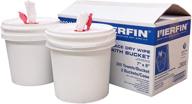 🧽 merfin diy spunlace dry wipe kit 1 gallon bucket - 500 towels per case, no liquid | convenient cleaning solution with safety snap lid, 2 buckets per case logo