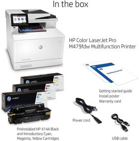 img 2 attached to HP M479fdw Color LaserJet Pro Wireless 🖨️ Laser Printer with One-Year Onsite Warranty, Alexa Compatible (W1A80A)