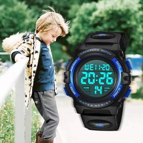 img 1 attached to 🏻 Kids Watch: Multifunctional Sport Chronograph for Boys (6-15), Waterproof & Alarm, Analog & Digital Display