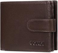 🧔 enhanced protection with goiacii capacity genuine leather blocking men's accessories logo