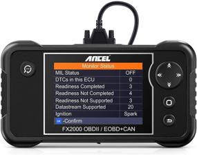 img 4 attached to 🚗 ANCEL FX2000 Car Code Reader - Full OBDII Modes Scan Tool with Live Data Diagnostic OBD2 Scanner for Check Engine, ABS, SRS, and Transmission in Automotive