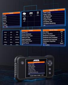img 3 attached to 🚗 ANCEL FX2000 Car Code Reader - Full OBDII Modes Scan Tool with Live Data Diagnostic OBD2 Scanner for Check Engine, ABS, SRS, and Transmission in Automotive