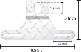 img 3 attached to 🚗 Отсюда: держатель алюминиевой номерной рамки с креплением для света на прицепы, грузовики, автомобили и мотоциклы - Otow.