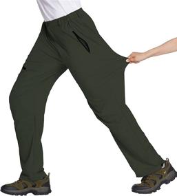 img 2 attached to COOFANDY Stretch Outdoor Trousers Pockets Outdoor Recreation in Outdoor Clothing