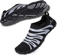 π¦ hiitave men barefoot water shoes: quick dry aqua socks for outdoor sports, hiking, swimming, surfing & more logo