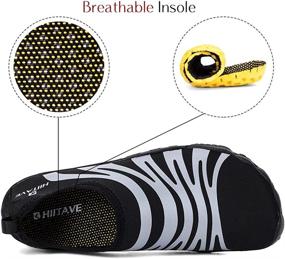img 2 attached to 💦 HIITAVE Men Barefoot Water Shoes: Quick Dry Aqua Socks for Outdoor Sports, Hiking, Swimming, Surfing & More