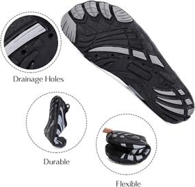 img 1 attached to 💦 HIITAVE Men Barefoot Water Shoes: Quick Dry Aqua Socks for Outdoor Sports, Hiking, Swimming, Surfing & More