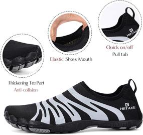 img 3 attached to 💦 HIITAVE Men Barefoot Water Shoes: Quick Dry Aqua Socks for Outdoor Sports, Hiking, Swimming, Surfing & More