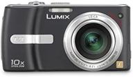 panasonic lumix dmc-tz1k: black compact digital 📷 camera with 5mp & 10x optical image stabilized zoom logo