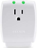 💡 блок розеток belkin 1-выходной серии home surgecube: надежный портативный настенный адаптер для всесторонней защиты питания: белый, 1080 джоулей логотип