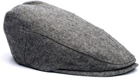 img 2 attached to 🧢 Boys' Accessories: Born Love Pageboy Herringbone Newsboy Hats & Caps