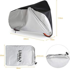 img 1 attached to LIHAO Waterproof Outdoor Bike Cover - Weatherproof Bicycle Protector for Snow, Rain, Dust, and Sun