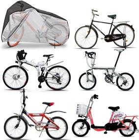 img 3 attached to LIHAO Waterproof Outdoor Bike Cover - Weatherproof Bicycle Protector for Snow, Rain, Dust, and Sun