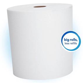 img 1 attached to Scott Essential High Capacity Hard Roll Paper Towels (01005): White, 1000ft Rolls, Pack of 6 in Convenient Case