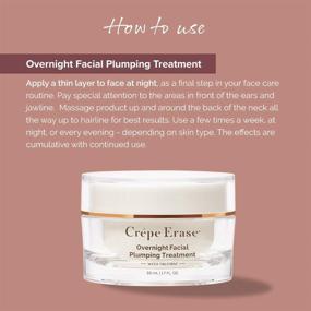 img 1 attached to 🌙 Crépe Erase Advanced Overnight Plumping Facial Treatment: Trufirm Complex & 9 Super Hydrators, 1.7 Oz