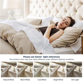 img 3 attached to Одеяло для постели Bedsure из хлопка, дышащее и комфортное.