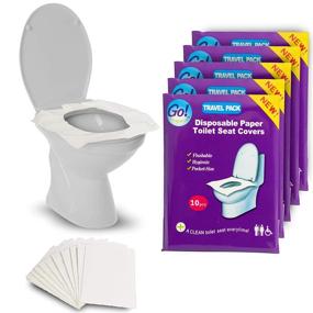 img 4 attached to GoHygiene Travel - Pack of 40 & 10 Disposable