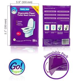 img 1 attached to GoHygiene Travel - Pack of 40 & 10 Disposable