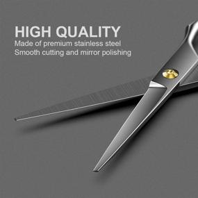 img 3 attached to 💇 Professional Hair Cutting Scissors Set for Salon and Home Use - TINMARDA Thinning Teeth Shears & Texturizing Razor Edge Barber Scissors Kit for Men and Women