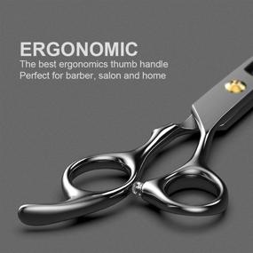 img 1 attached to 💇 Professional Hair Cutting Scissors Set for Salon and Home Use - TINMARDA Thinning Teeth Shears & Texturizing Razor Edge Barber Scissors Kit for Men and Women