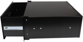 img 3 attached to 📦 StarTech.com 4U Шкаф для монтажа в стойку - Прочное стальное хранилище для оборудования 19" AV/Server/Network - Вместимость 55 фунтов - 4UDRAWER Черный