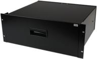 📦 startech.com 4u rack mount drawer - durable steel storage for 19" av/sever/network equipment - 55 lb capacity - 4udrawer black logo