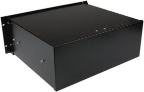 img 2 attached to 📦 StarTech.com 4U Шкаф для монтажа в стойку - Прочное стальное хранилище для оборудования 19" AV/Server/Network - Вместимость 55 фунтов - 4UDRAWER Черный