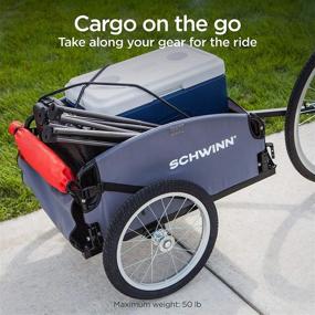 img 3 attached to 🚲 Schwinn Day Tripper and Porter Cargo Bike Trailer for Enhanced Towing - Non-Child and Non-Animal Use, Available in Various Colors