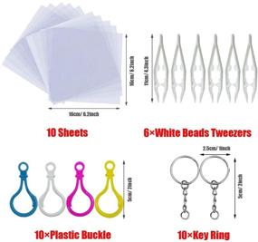 img 2 attached to Seasonsky Pegboards Tweezers Keychain Supplies Beading & Jewelry Making